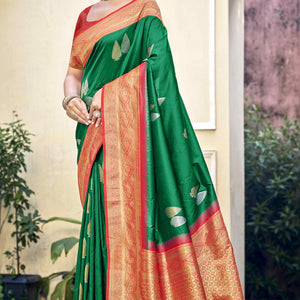 green-woven-banarasi-silk-saree-with-tassels-19