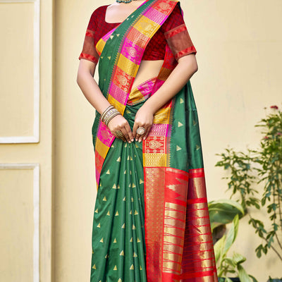 green-woven-banarasi-silk-saree-with-tassels-21