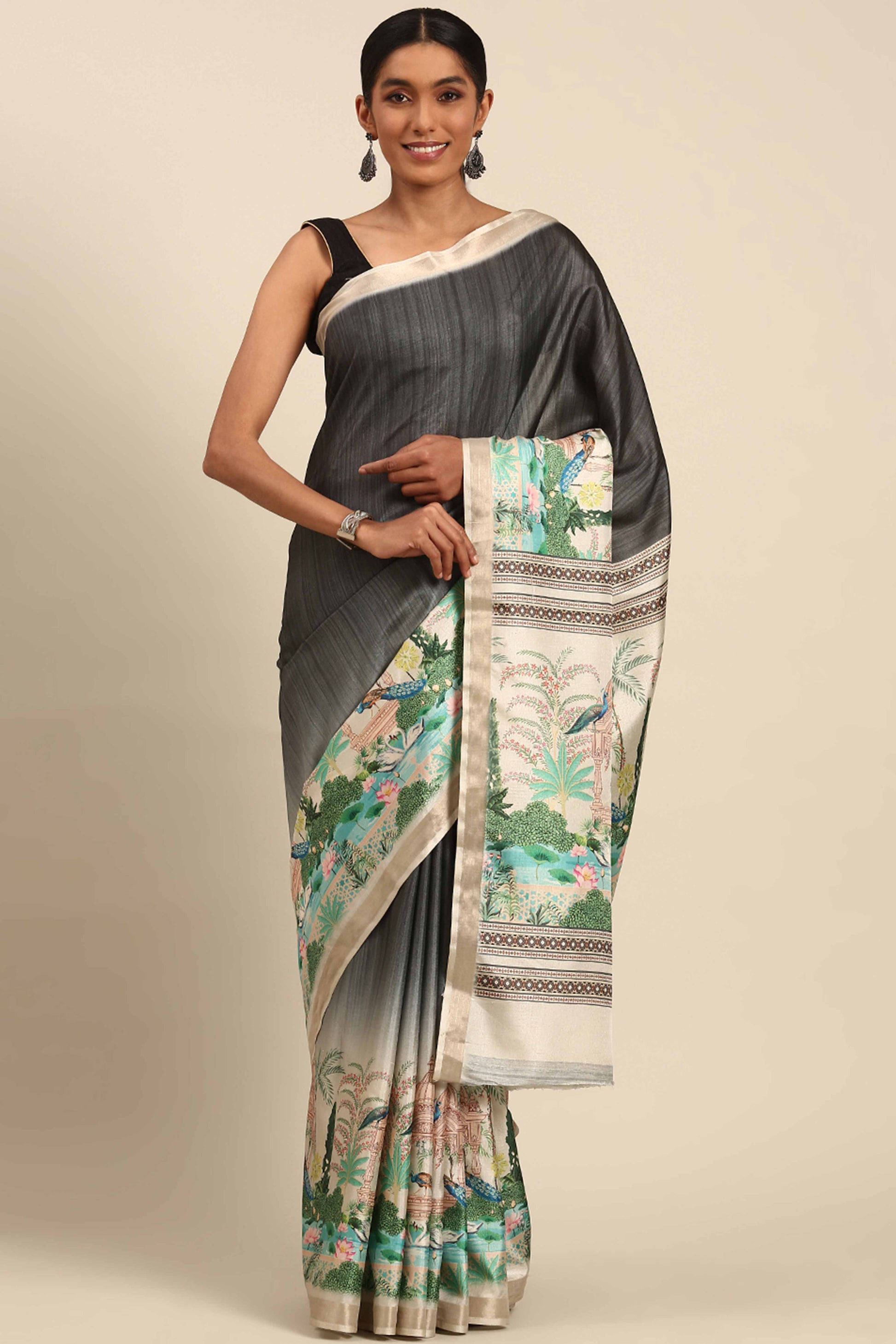 grey-digital-printed-cotton-silk-saree-4