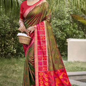 green-woven-cotton-silk-saree-with-tassels-21