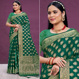 green-floral-woven-cotton-silk-saree-with-tassels-6