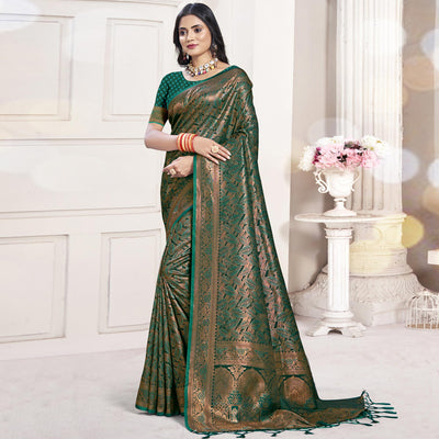 green-woven-banarasi-silk-saree-with-tassels-15