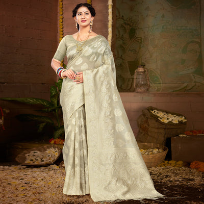 grey-floral-woven-kota-doria-saree-with-tassels