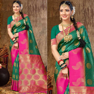 73green-woven-banarasi-silk-saree-with-tassels