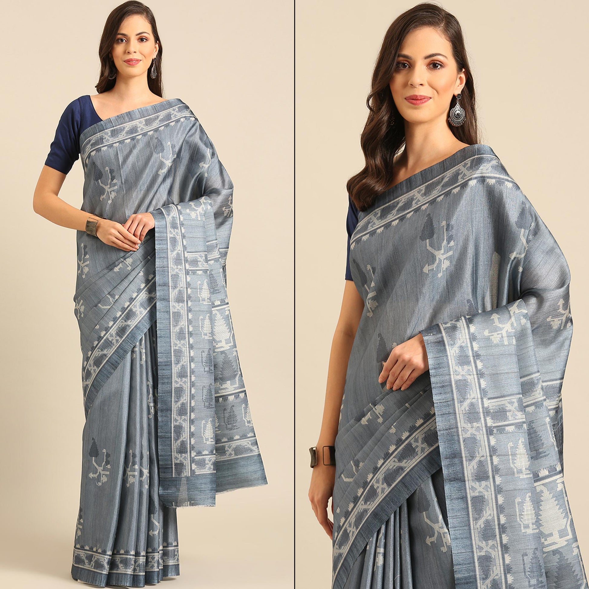 grey-digital-print-cotton-blend-saree