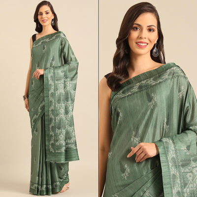 green-digital-printed-cotton-saree