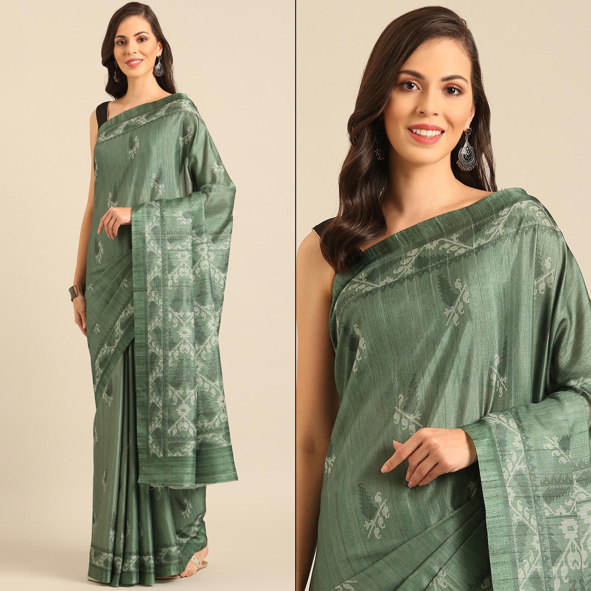 green-digital-printed-cotton-saree
