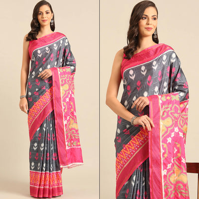grey-digital-patola-printed-cotton-blend-saree