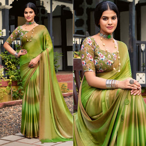 green-ombre-print-chiffon-sarees
