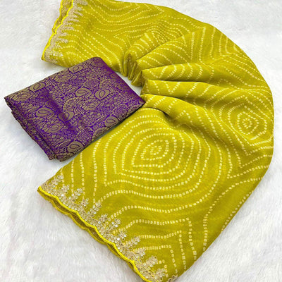 green-bandhani-printed-chiffon-saree-with-sequins-embroidered-border-6