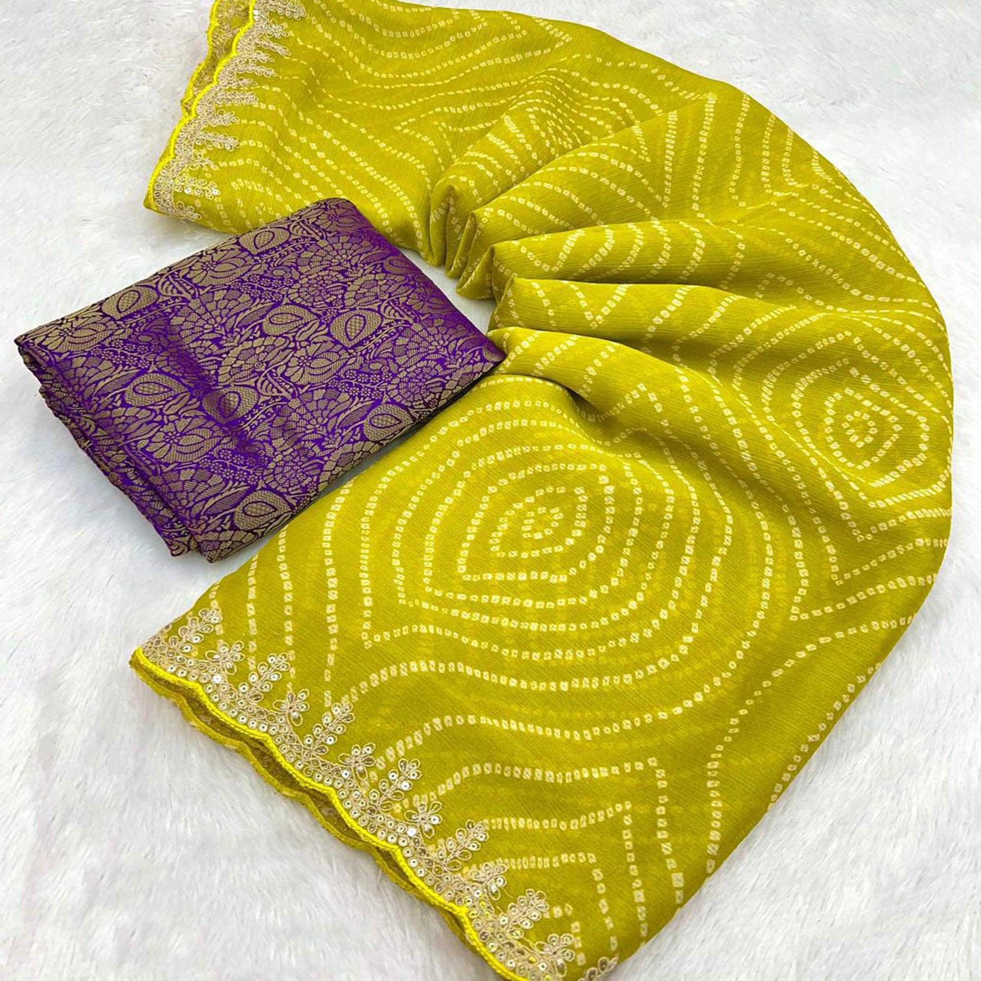 green-bandhani-printed-chiffon-saree-with-sequins-embroidered-border-6