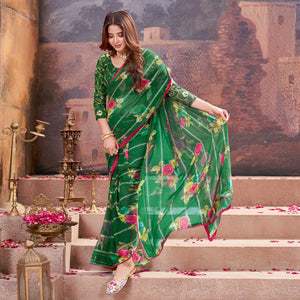green-floral-foil-printed-georgette-saree-6