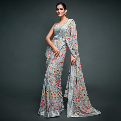 grey-floral-printed-georgette-saree-12