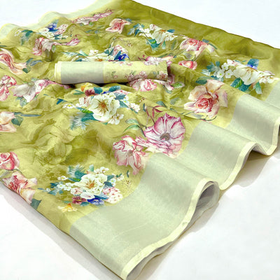 green-floral-digital-printed-cotton-silk-saree-3