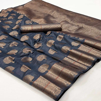 grey-floral-woven-pure-cotton-saree