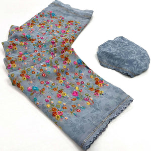 grey-floral-printed-georgette-saree-10