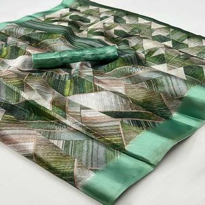 green-digital-printed-cotton-blend-saree-with-fancy-border-1
