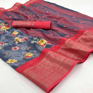 grey-floral-printed-dola-silk-saree-with-woven-border-1