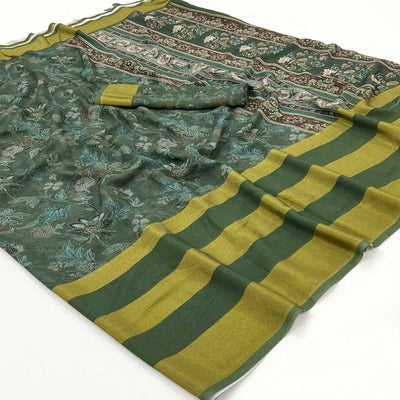 green-floral-digital-printed-georgette-saree-4