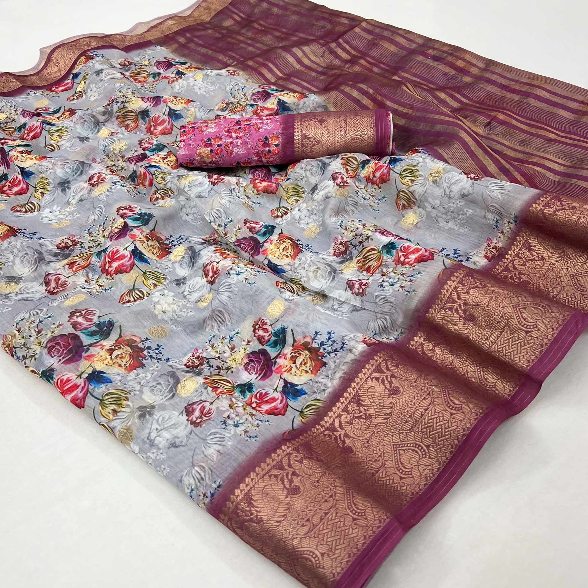grey-floral-digital-printed-with-woven-border-cotton-silk-saree