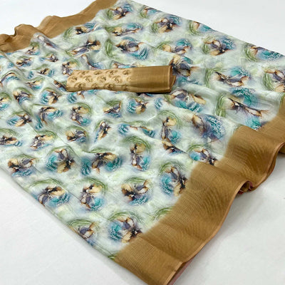 green-digital-printed-with-woven-border-cotton-silk-saree-2