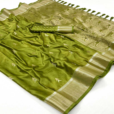 green-woven-satin-silk-saree-with-tassels