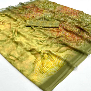 green-bandhani-digital-printed-georgette-saree