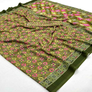 green-bandhani-digital-printed-georgette-saree-1