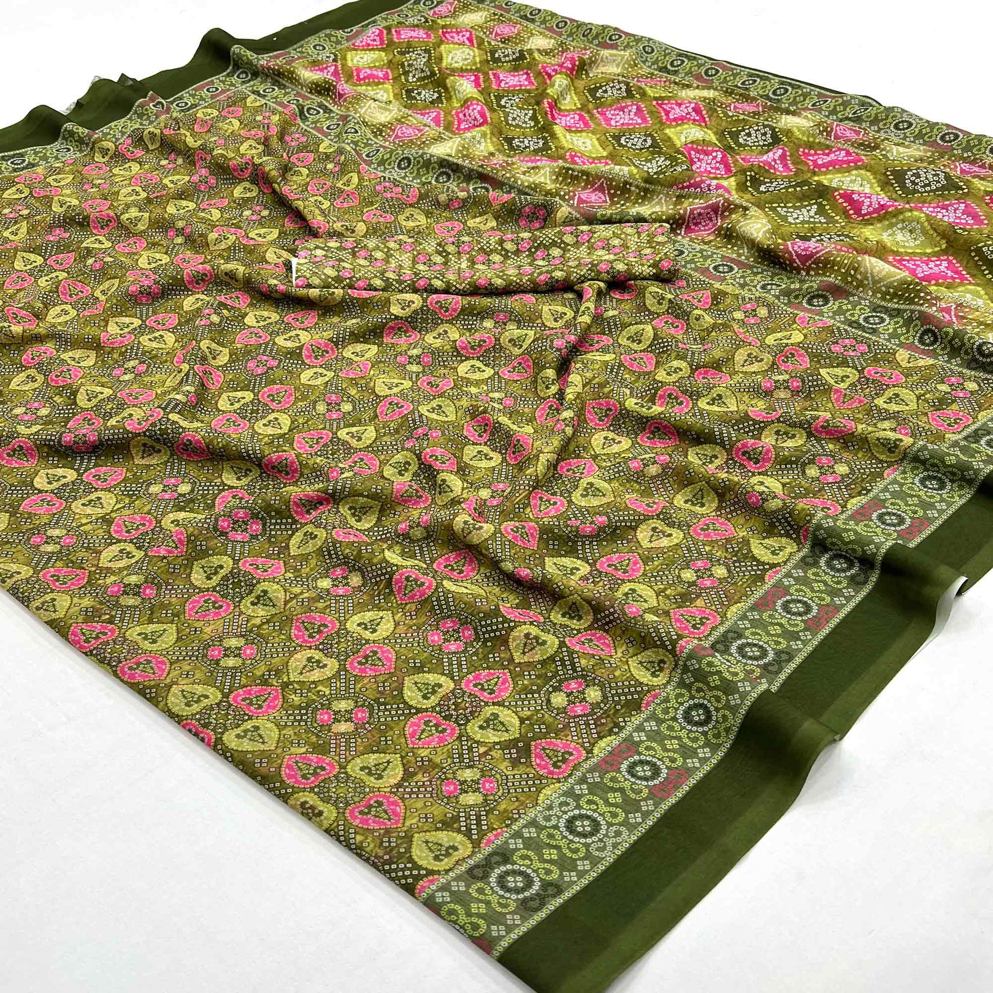 green-bandhani-digital-printed-georgette-saree-1