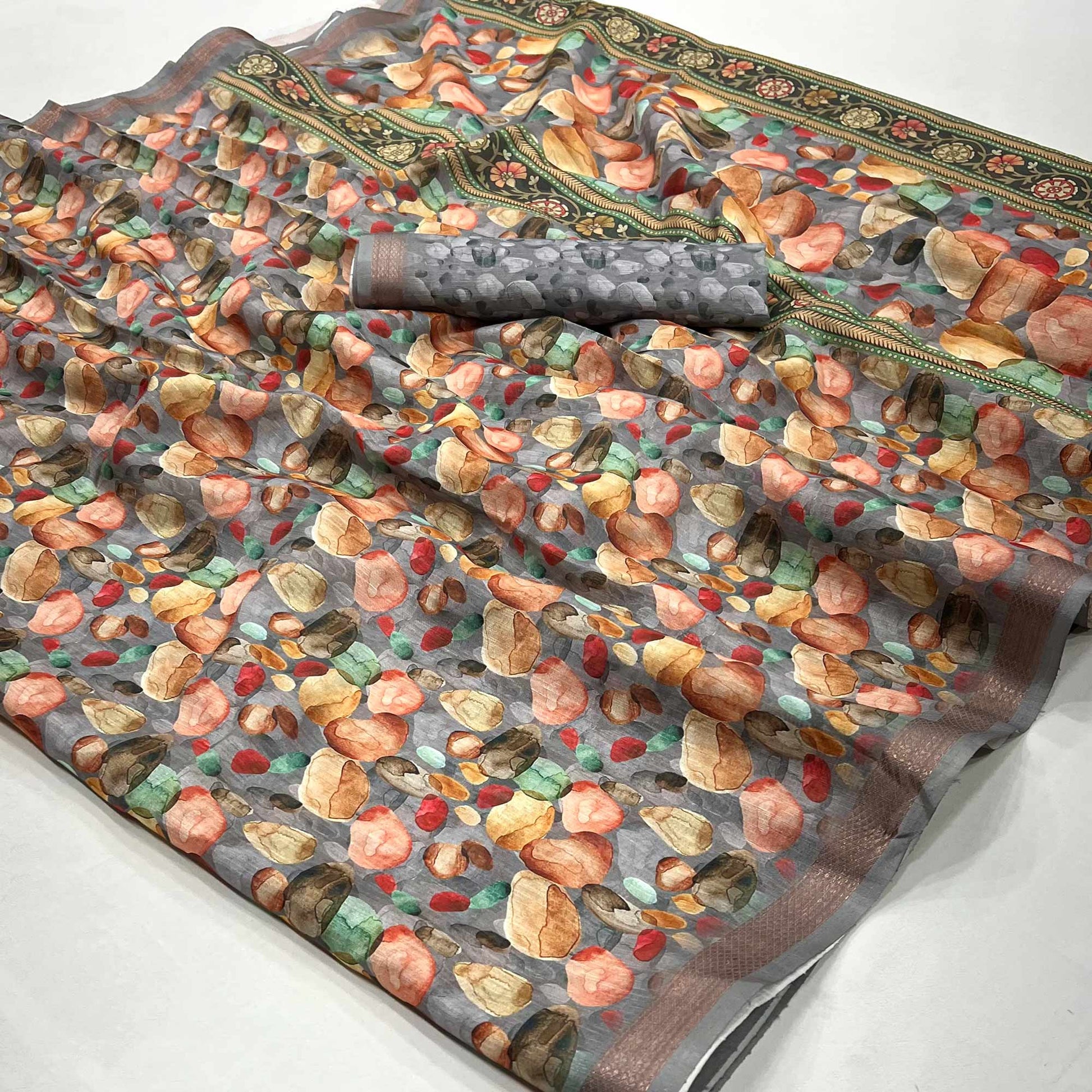 grey-digital-printed-cotton-blend-saree-with-weaving-border