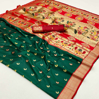 green-woven-pure-silk-paithani-saree-8