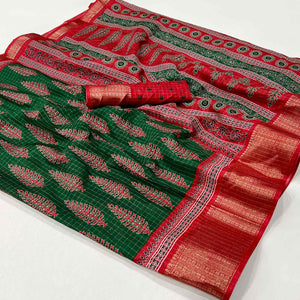 green-zari-woven-with-printed-dola-silk-saree-3