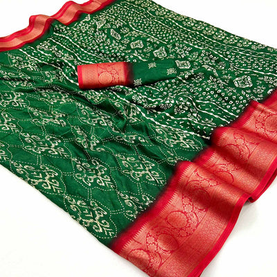 green-digital-printed-georgette-saree-with-jacquard-border