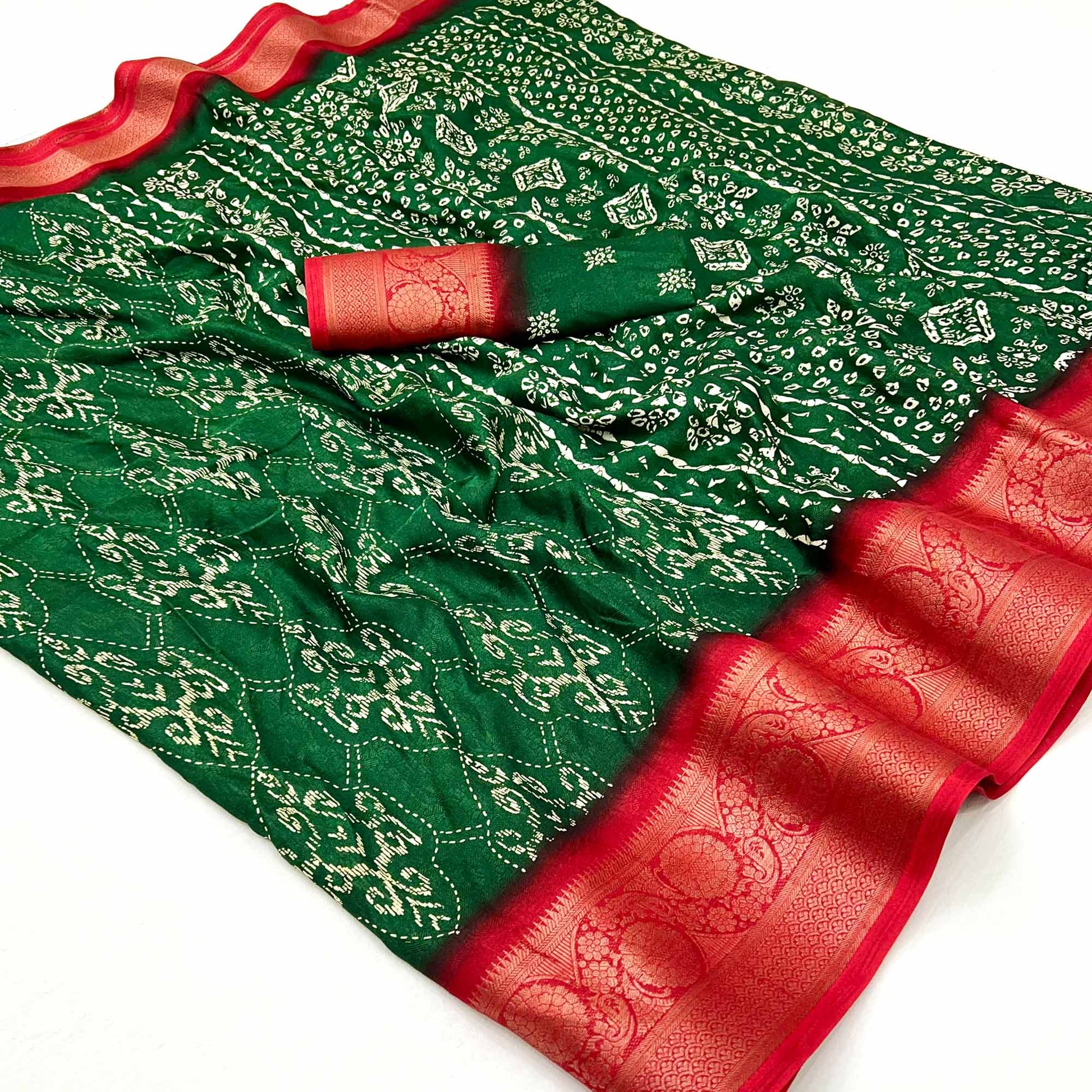 green-digital-printed-georgette-saree-with-jacquard-border