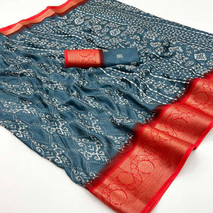 grey-digital-printed-georgette-saree-with-jacquard-border