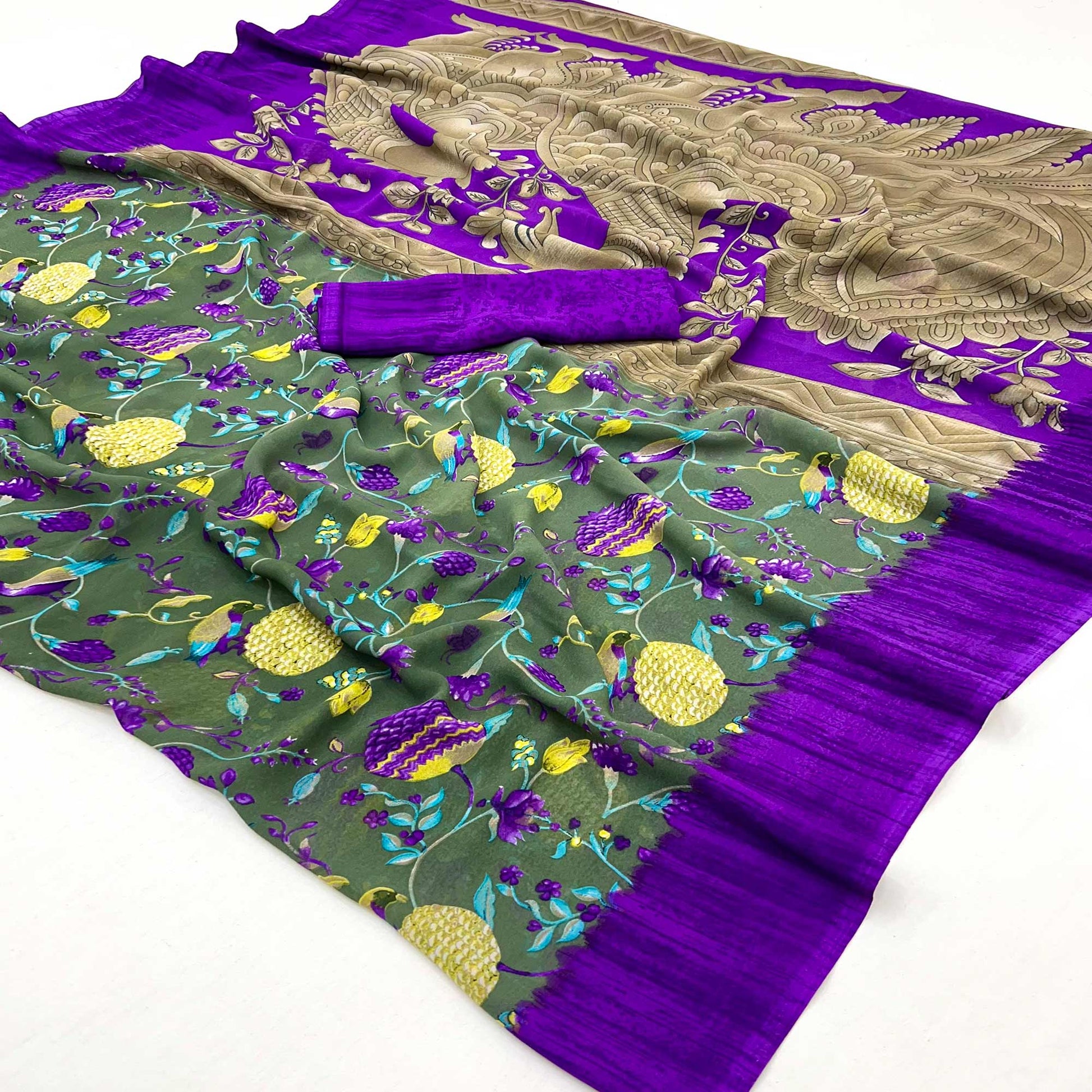 green-floral-printed-georgette-saree-46