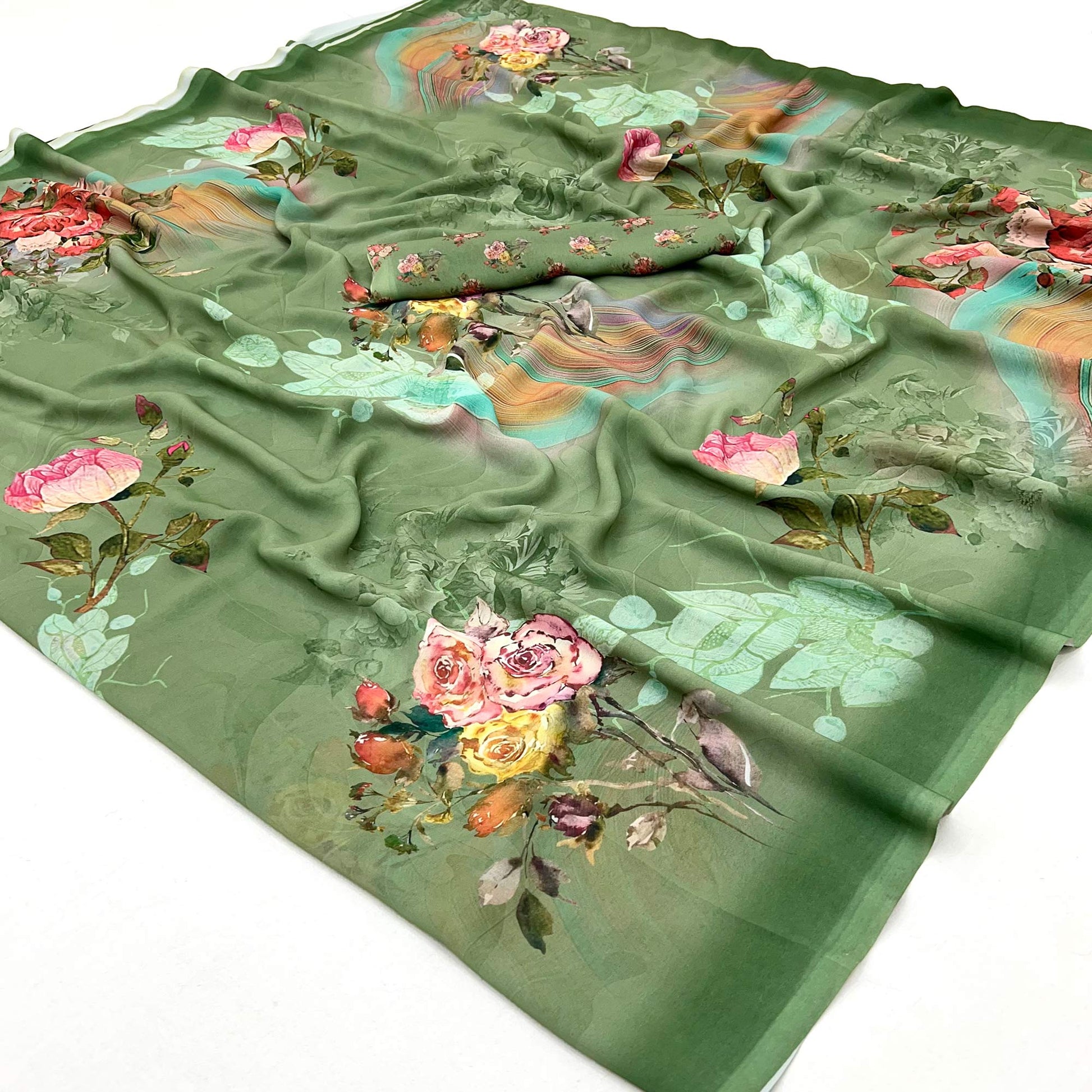 green-floral-digital-printed-georgette-saree-43