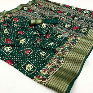 green-printed-georgette-saree-with-woven-border-37