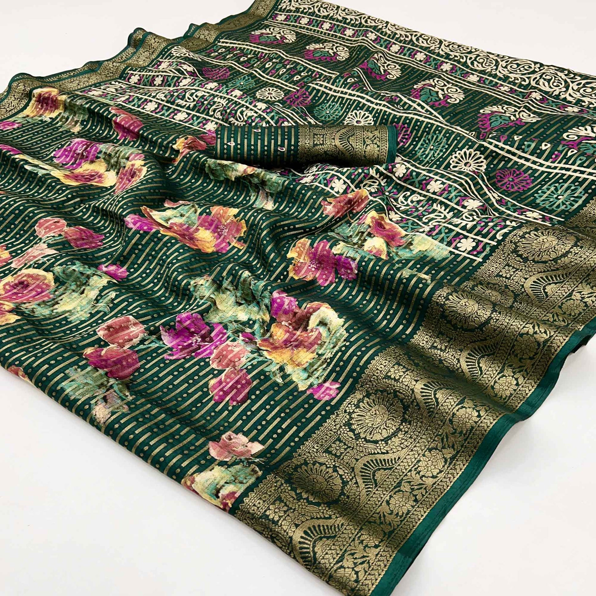 green-floral-woven-with-printed-georgette-saree-31