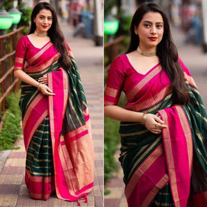 green-woven-banarasi-silk-saree-with-tassels-16