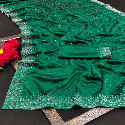 green-swarovski-work-satin-saree