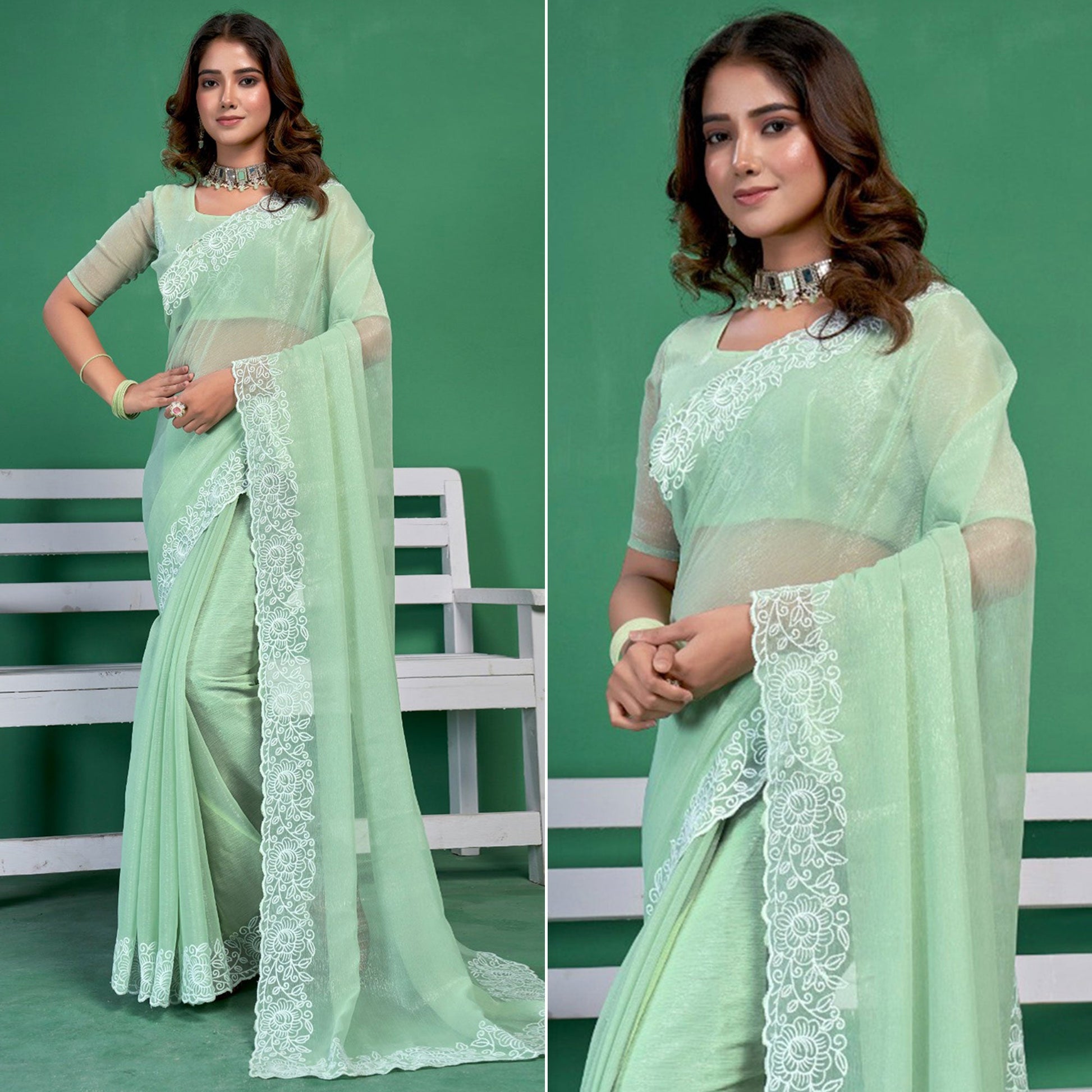 green-chiffon-saree-with-embroidered-border