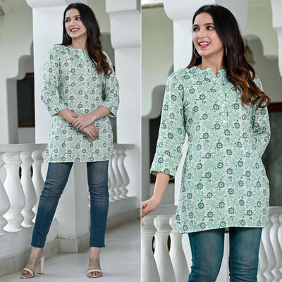 green-floral-foil-printed-rayon-top-1