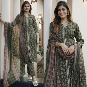 green-floral-foil-printed-modal-suit