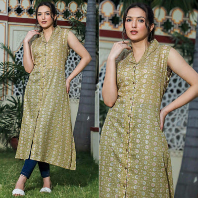green-floral-foil-printed-pure-cotton-dress