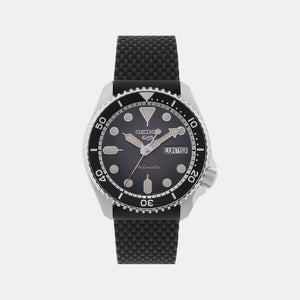 5 Sports Men Automatic Black Dial Analog Silicone Watch SRPD73K2