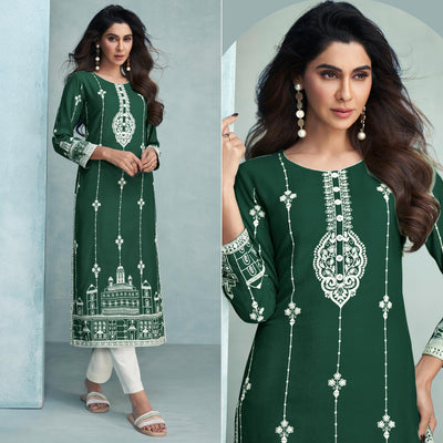 green-lucknowi-embroidered-rayon-kurti-3