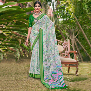 green-leheriya-printed-chiffon-saree-1