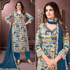 grey-teal-floral-printed-rayon-alia-cut-salwar-suit