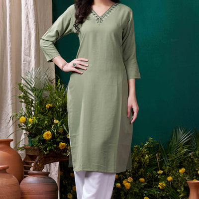 green-yoke-embroidered-pure-cotton-straight-kurti-1